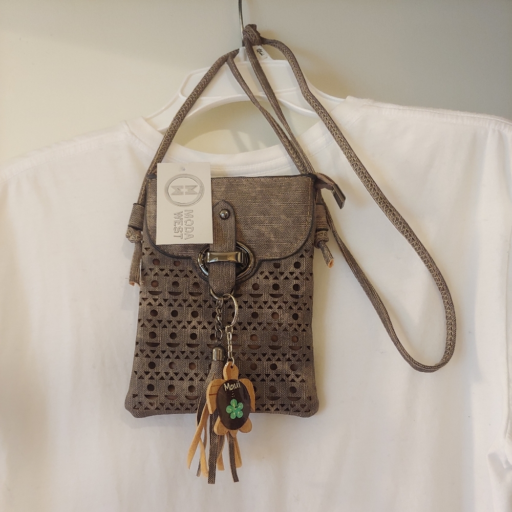 Tiki Hut Crossbody Pouch